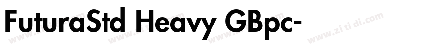 FuturaStd Heavy GBpc字体转换
